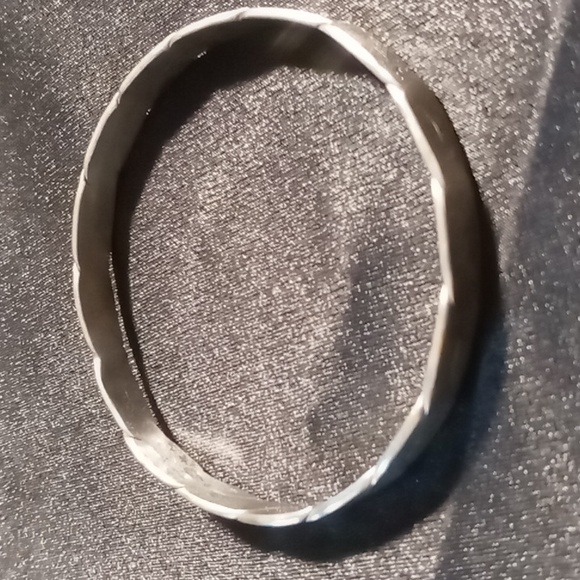 Vintage Alpaca Mexico Sterling silver twisted & flattened bangle bracelet. - Picture 2 of 4